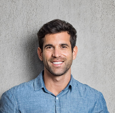 smiling man dental testimonial